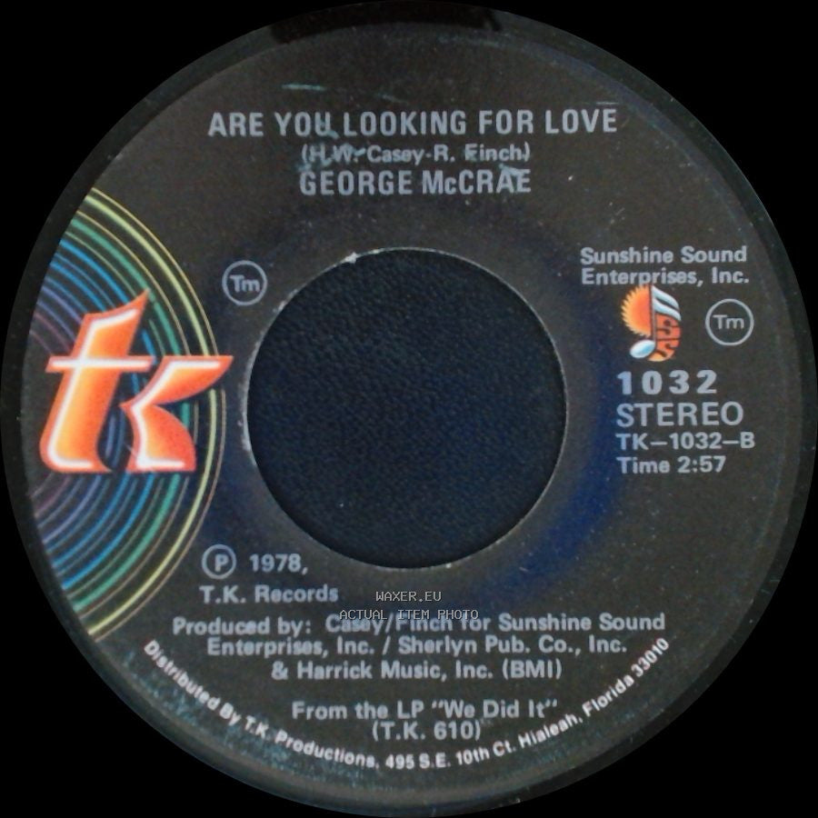 George Mccrae - Are You Looking For Love / Are You Looking For Love side A
