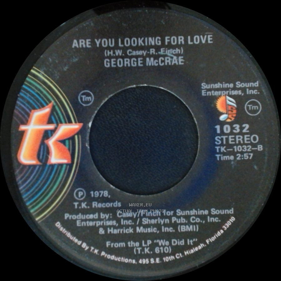 George Mccrae - Are You Looking For Love / Are You Looking For Love side A