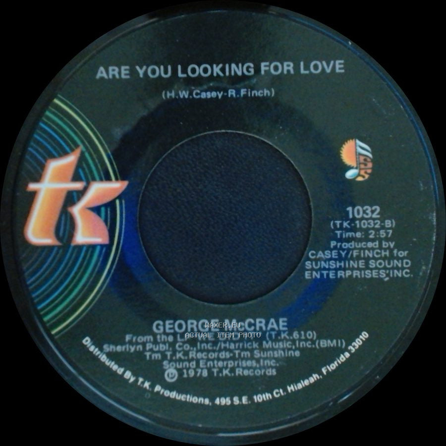 George Mccrae - Are You Looking For Love / Are You Looking For Love side B