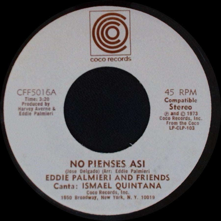 Eddie Palmieri And Friends - La Malanga / No Pienses Asi side B