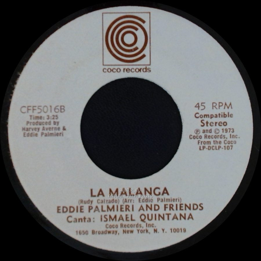 Eddie Palmieri And Friends - La Malanga / No Pienses Asi side A