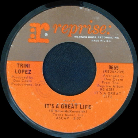 Trini Lopez - It's A Great Life / Sally Was A Good Old Girl side A