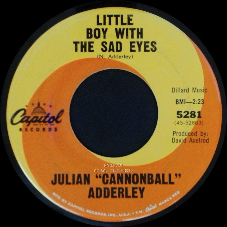 Julian "Cannonball" Adderley - Goodbye Charlie / Little Boy With The Sad Eyes side B