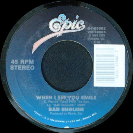Bad English - When I See You Smile / Rockin' Horse side A