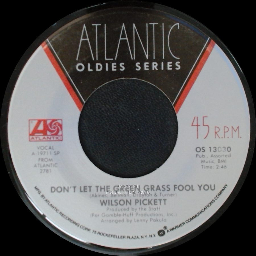 Wilson Pickett - Don't Let The Green Grass Fool You / Ninety-Nine And A Half (Won't Do) side A