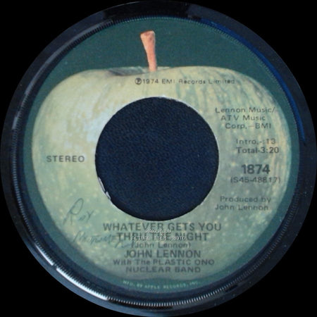 John Lennon With The Plastic Ono Nuclear Band / Little Big Horns And Booker Table And The Maitre D's / John Lennon - Beef Jerky / Whatever Gets You Thru The Night side B