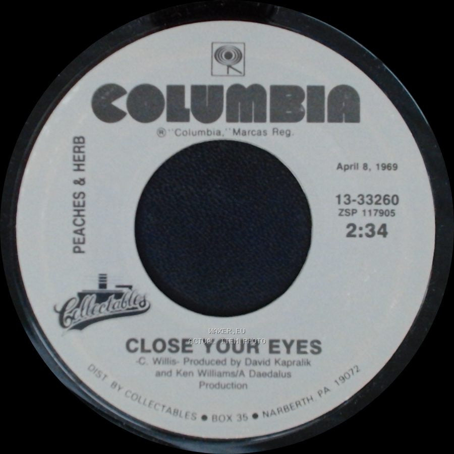 Peaches & Herb - Close Your Eyes / For Your Love side A
