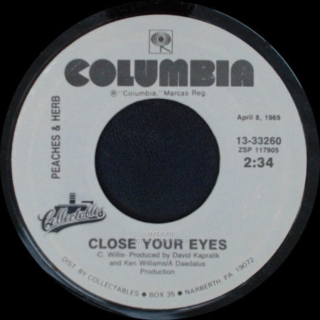 Peaches & Herb - Close Your Eyes / For Your Love side A