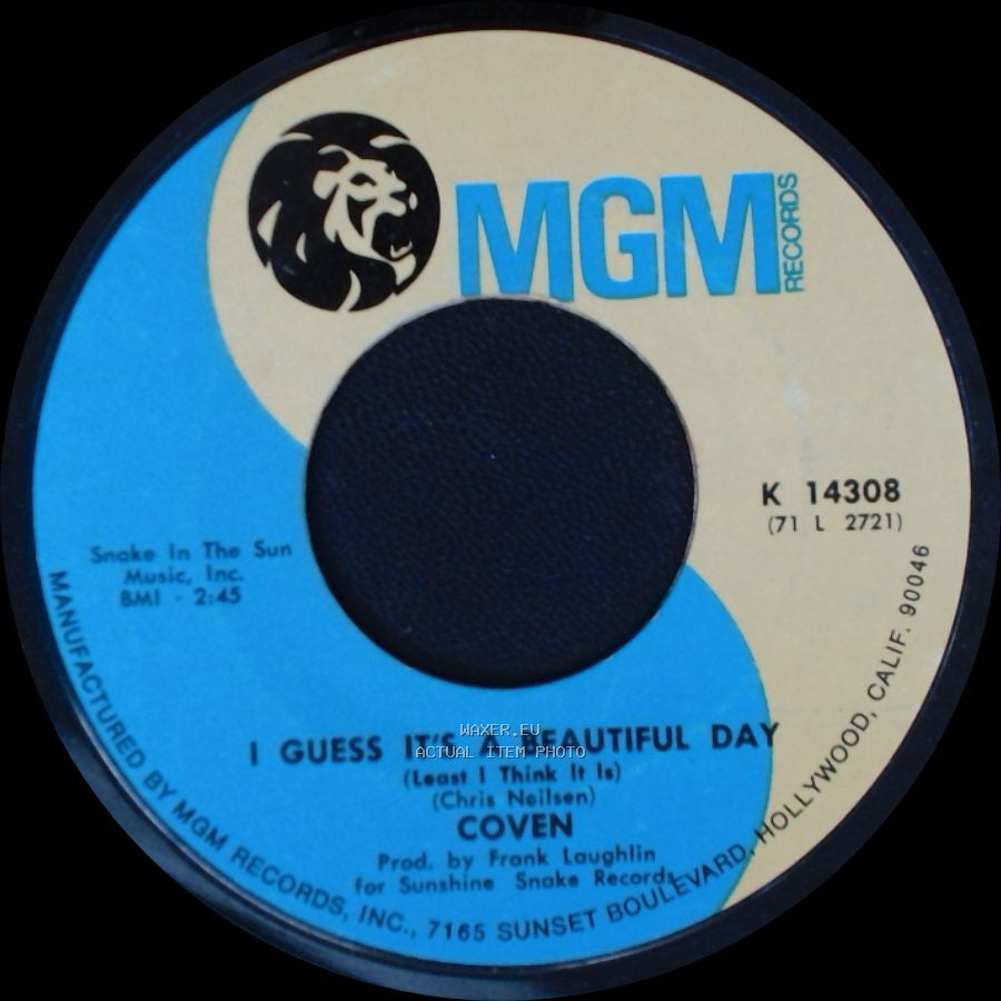 Coven - I Guess It's A Beautiful Day / One Tin Soldier (The Legend Of Billy Jack) side A