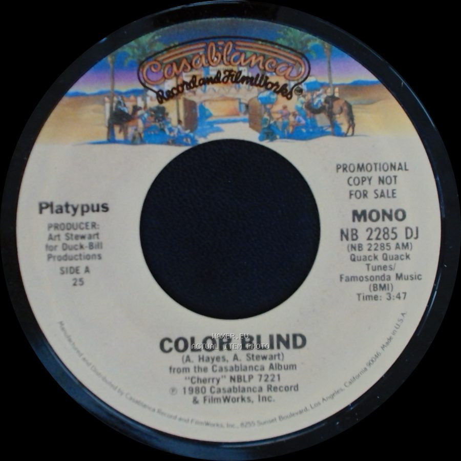 Platypus - Color Blind / Color Blind side A