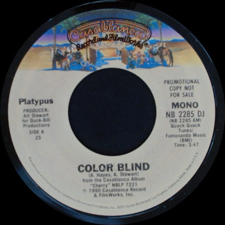 Platypus - Color Blind / Color Blind side A
