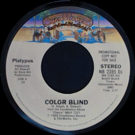 Platypus - Color Blind / Color Blind side A