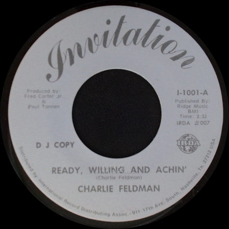 Charlie Feldman - Ready, Willing And Achin' / Ready, Willing And Achin' side B
