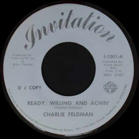 Charlie Feldman - Ready, Willing And Achin' / Ready, Willing And Achin' side A