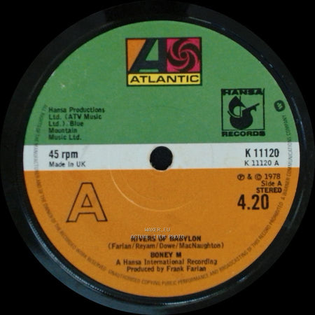 Boney M - Rivers Of Babylon / Brown Girl In The Ring side A