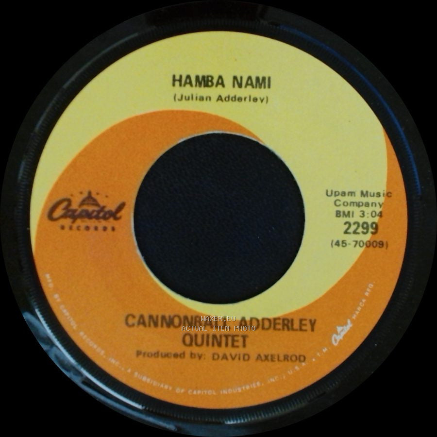 Cannonball Adderley Quintet - Hamba Nami / Gumba Gumba side A