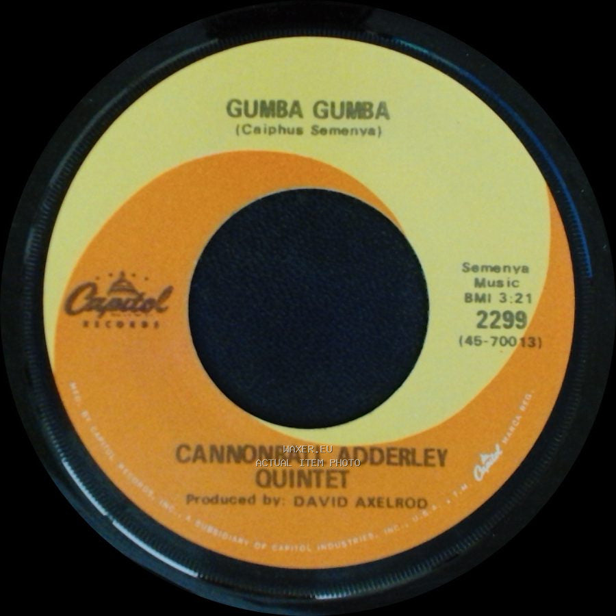 Cannonball Adderley Quintet - Hamba Nami / Gumba Gumba side B