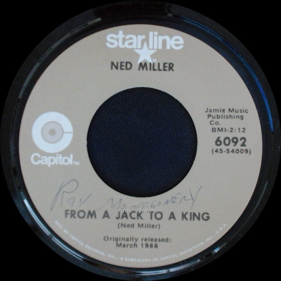 Ned Miller - From A Jack To A King / Do What You Do, Do Well side A