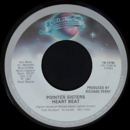 Pointer Sisters - Heart Beat / Jump (For My Love) side A