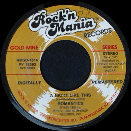 Romantics - What I Like About You / A Night Like This side B