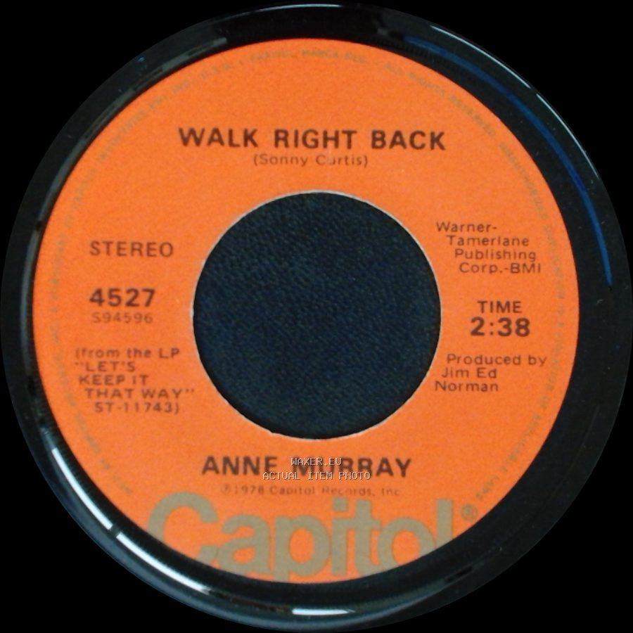 Anne Murray - A Million More / Walk Right Back side B