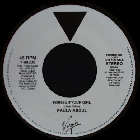 Paula Abdul - Forever Your Girl / Forever Your Girl side A