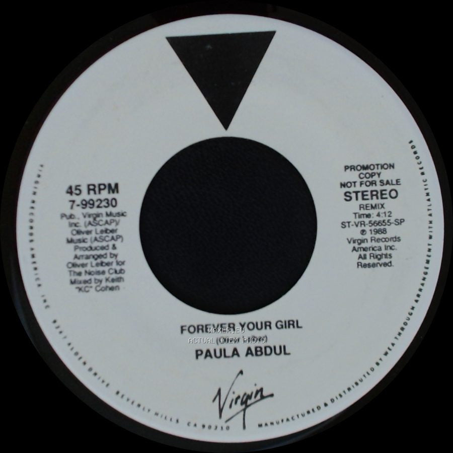 Paula Abdul - Forever Your Girl / Forever Your Girl side B