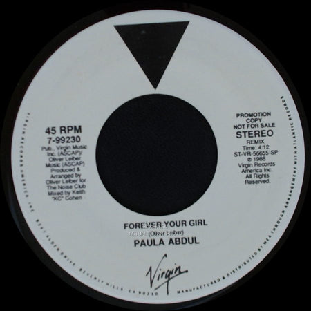 Paula Abdul - Forever Your Girl / Forever Your Girl side B