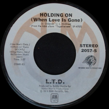 L.T.D. - Holding On (When Love Is Gone) / Together Forever side A