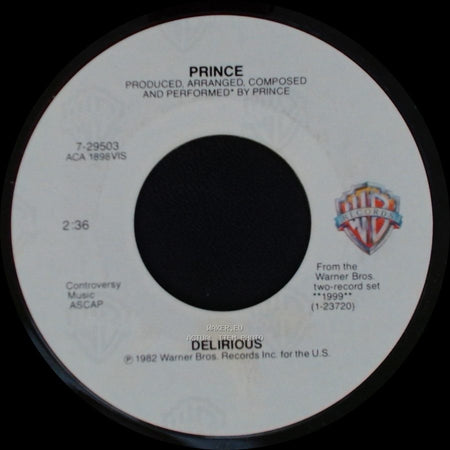 Prince - Horny Toad / Delirious side B