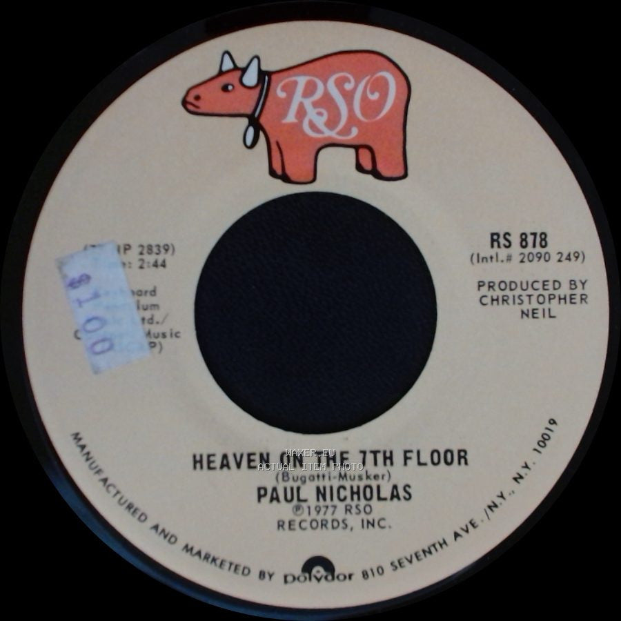 Paul Nicholas - Heaven On The 7Th Floor / Do You Want My Love side A