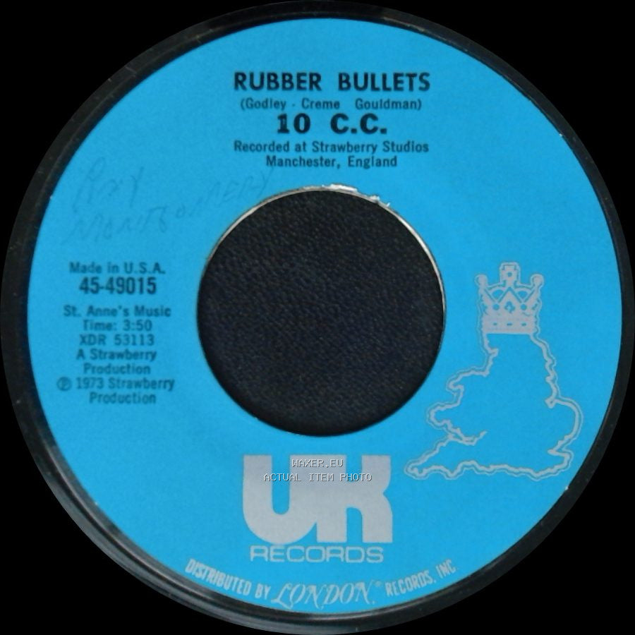 10 C.C. - Rubber Bullets / Waterfall side A
