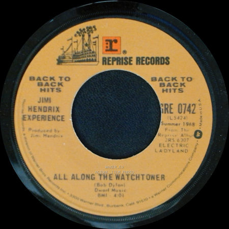 Jimi Hendrix Experience - All Along The Watchtower / Crosstown Traffic side A