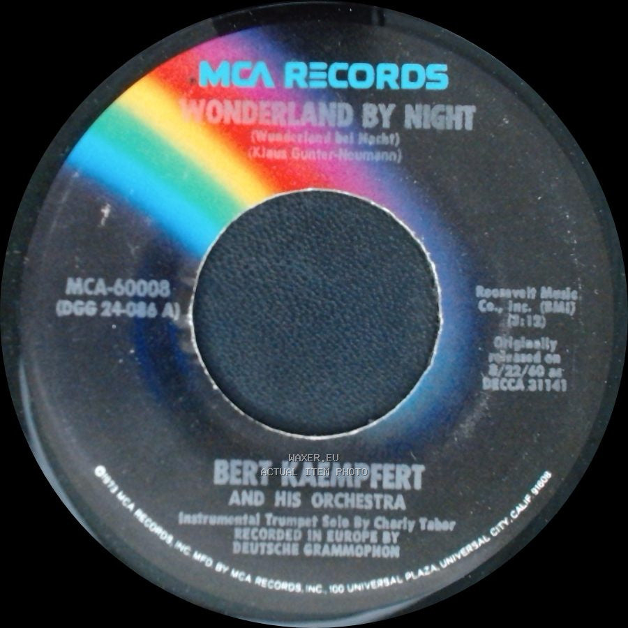 Bert Kaempfert And His Orchestra - Wonderland By Night / Strangers In The Night side A