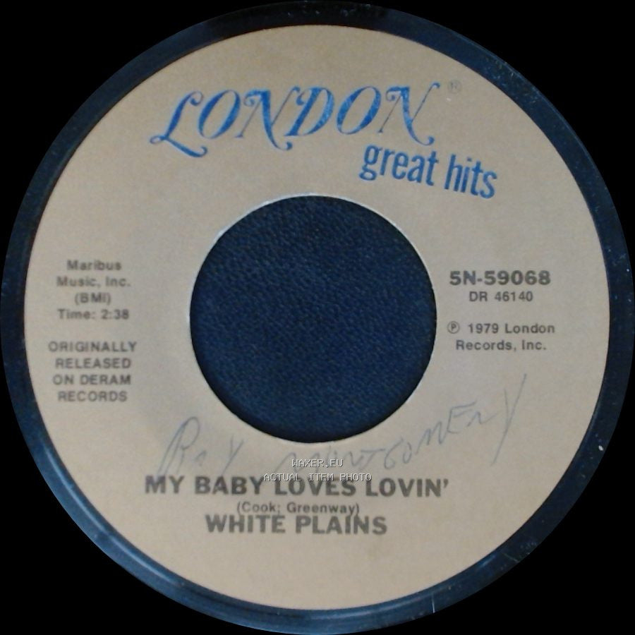 The Brotherhood Of Man / White Plains - United We Stand / My Baby Loves Lovin' side B