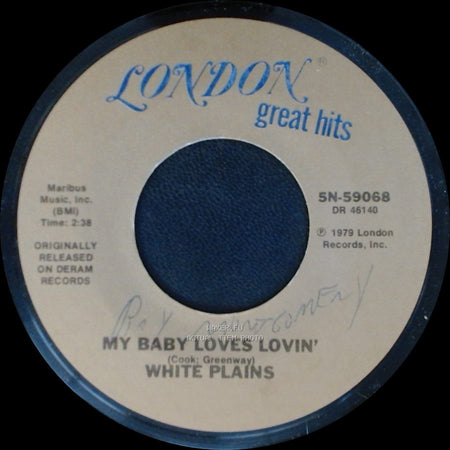 The Brotherhood Of Man / White Plains - United We Stand / My Baby Loves Lovin' side B