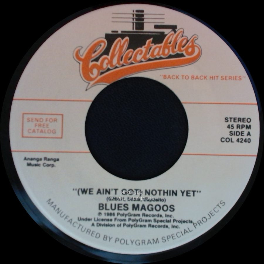 Blues Magoos / Keith - (We Ain't Got) Nothin Yet / 98.6 side A