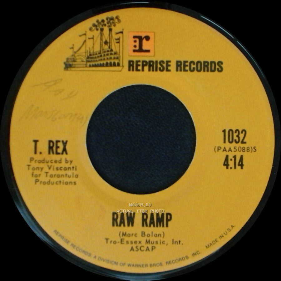 T. Rex - Bang A Gong (Get It On) / Raw Ramp side B