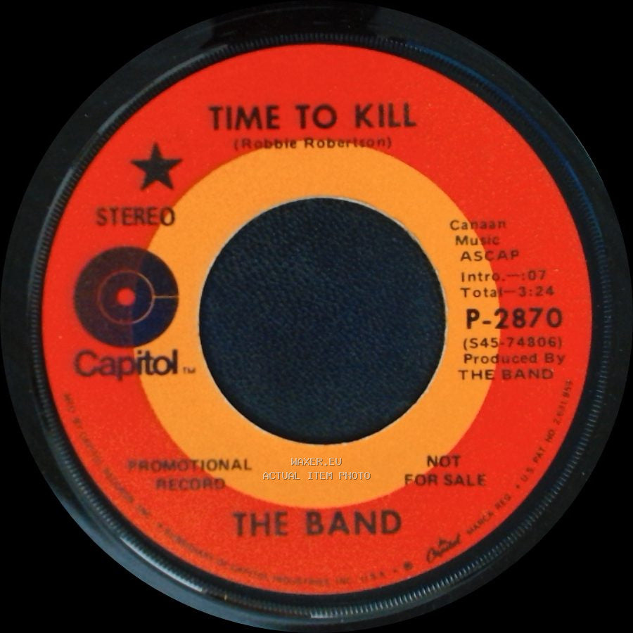 The Band - Time To Kill / The Shape I'm In side A