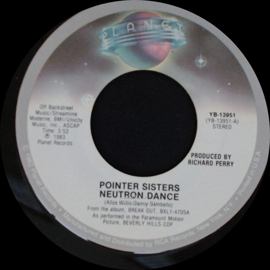 Pointer Sisters - Neutron Dance / Telegraph Your Love side A