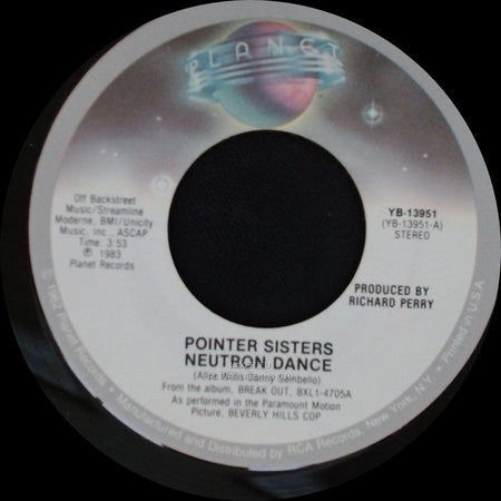 Pointer Sisters - Neutron Dance / Telegraph Your Love side A