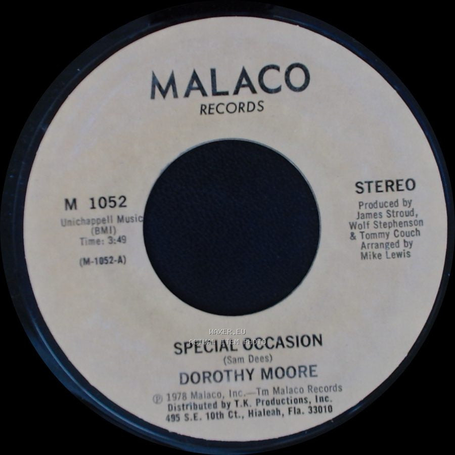 Dorothy Moore - Girl Overboard / Special Occasion side A