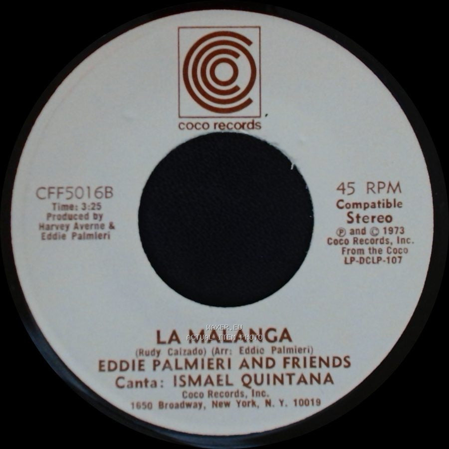 Eddie Palmieri And Friends - La Malanga / No Pienses Asi side B