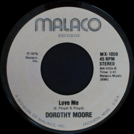 Dorothy Moore - Love Me / Once Or Twice side A