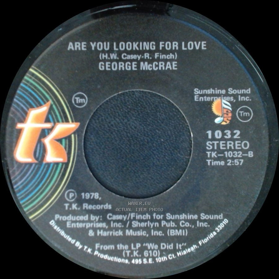 George Mccrae - Are You Looking For Love / Are You Looking For Love side B