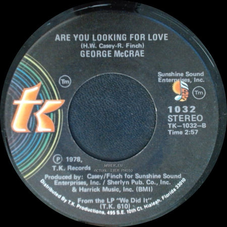George Mccrae - Are You Looking For Love / Are You Looking For Love side B