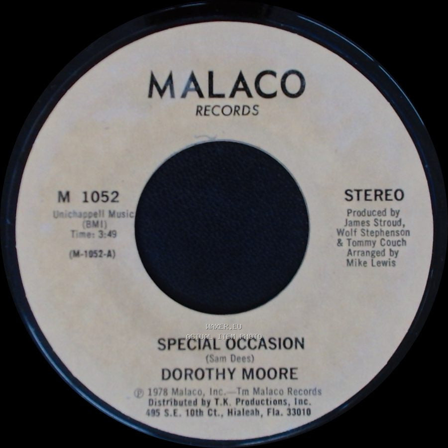 Dorothy Moore - Girl Overboard / Special Occasion side A