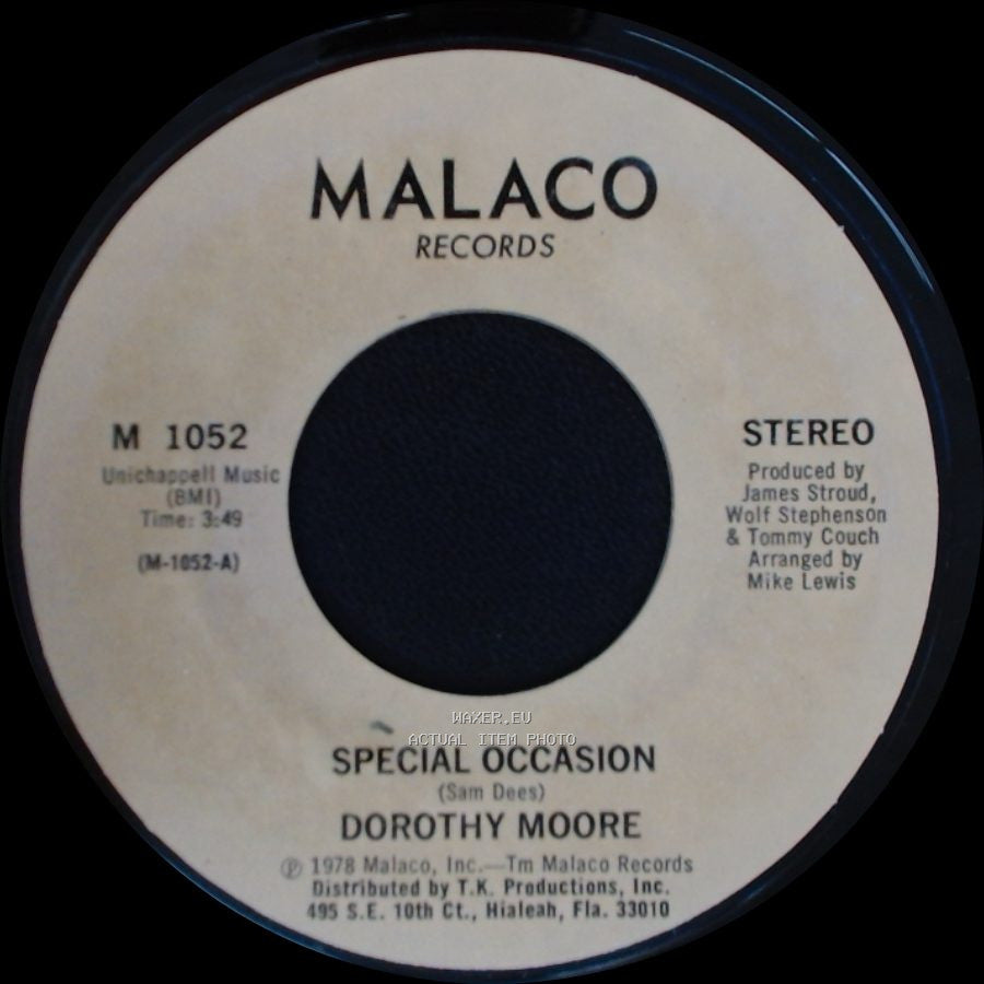 Dorothy Moore - Girl Overboard / Special Occasion side A