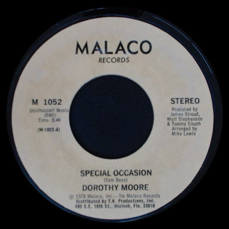 Dorothy Moore - Girl Overboard / Special Occasion side A