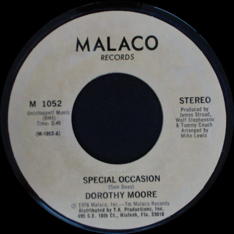 Dorothy Moore - Girl Overboard / Special Occasion side A